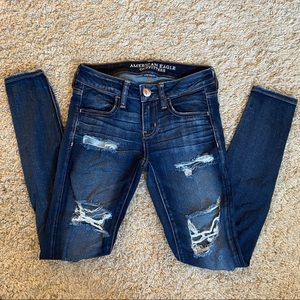 AE Distressed Skinny Jeans